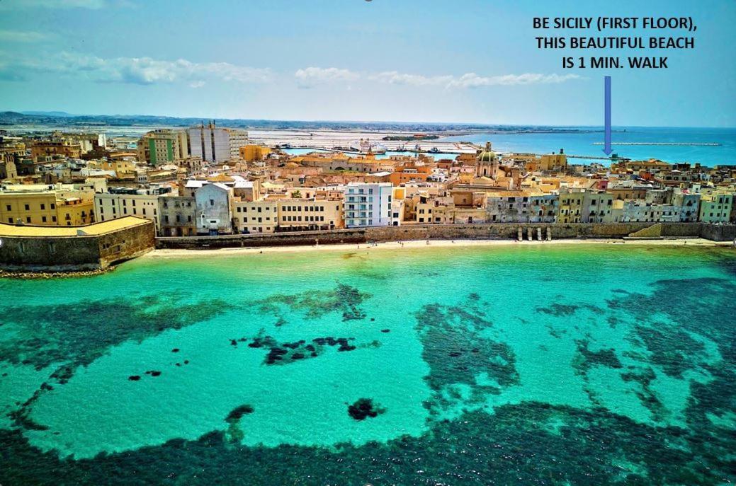 Be Sicily - In The Center 80 Mt From The Beach - In Centro Sul Mare - 70 Mq 트라파니 외부 사진